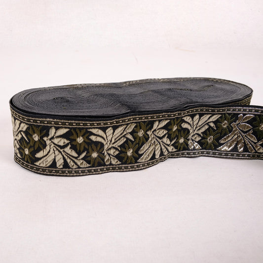 Zilvitis - Floral ribbon - green 40mm