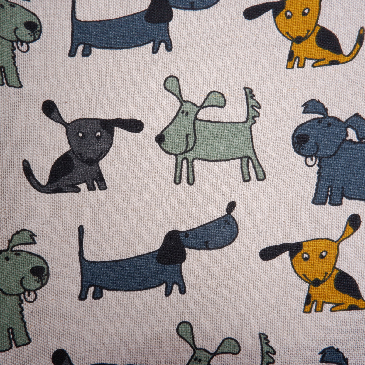 Print dog - Linen cotton blended fabric - 031P