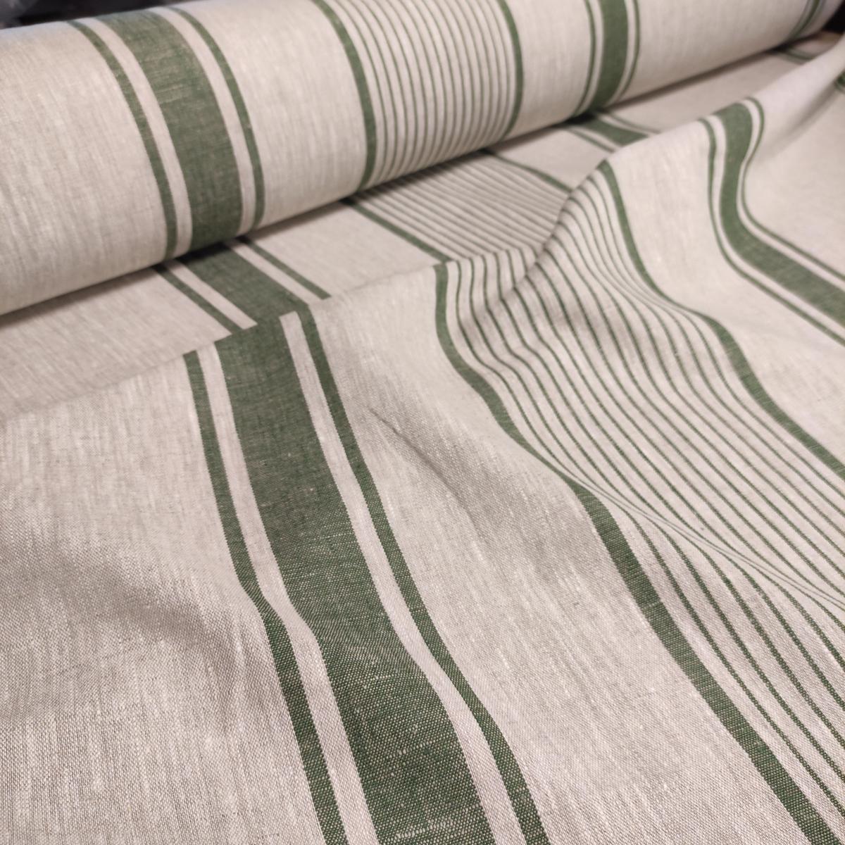 Village green - linen fabric - 399H