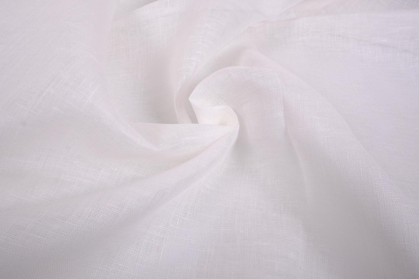 Sheer GAUZE linen fabric -  white - regular - 374SH