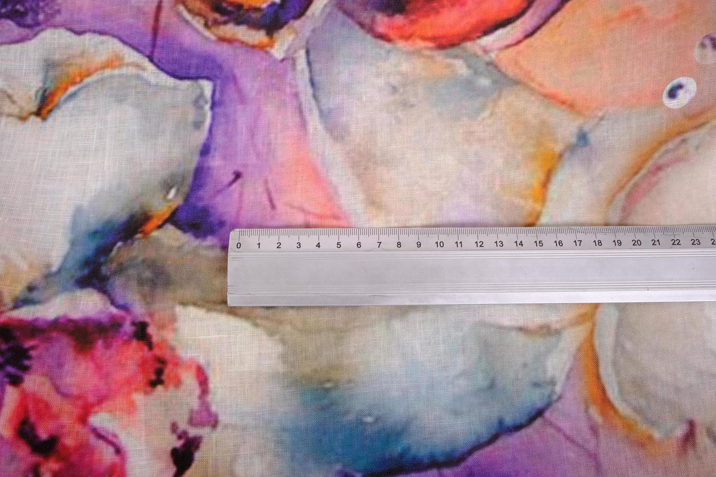 Watercolor floral - print on linen - 394P