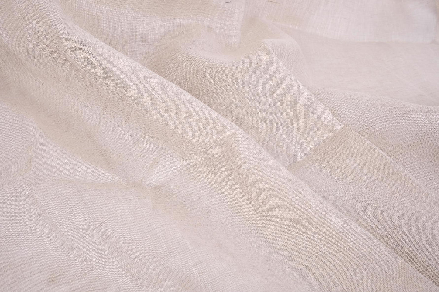 Sheer GAUZE linen fabric - melange natur - regular - 373SH