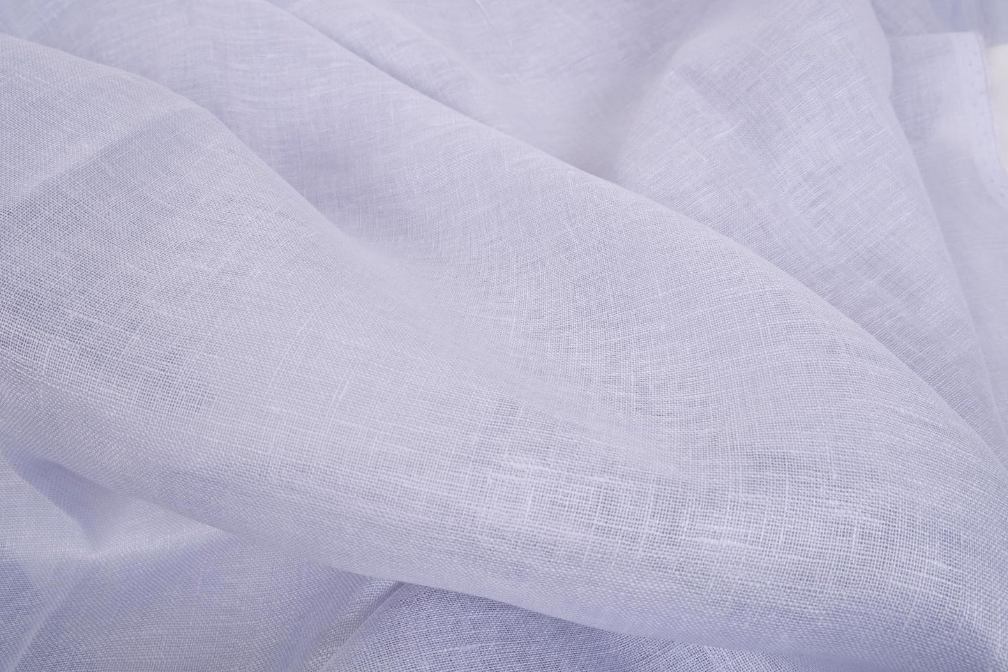 Sheer GAUZE linen fabric - baby blue- 382SH