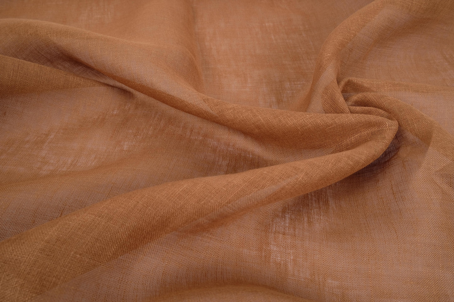 Sheer GAUZE linen fabric - bronze - 390SH