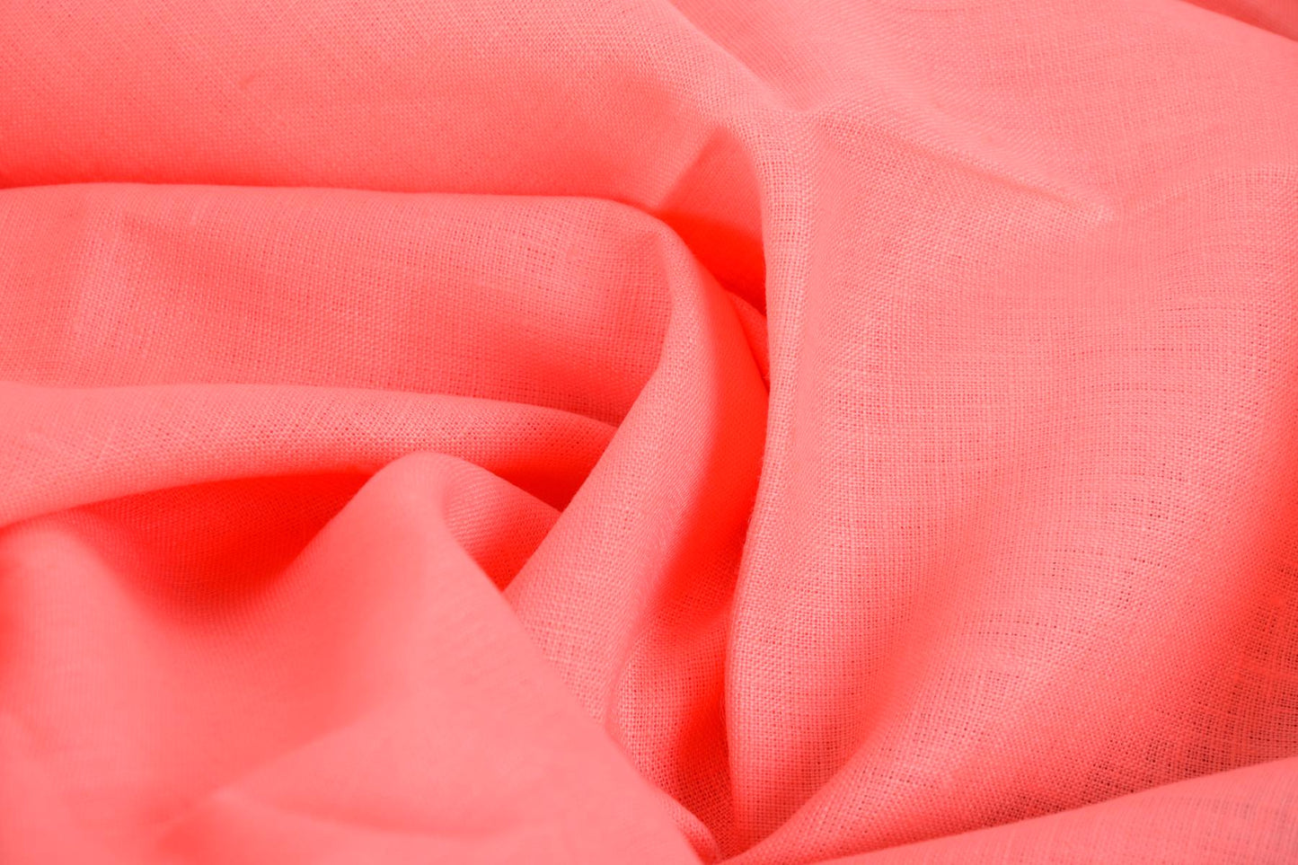 Lax pink - linen fabric - 180gsm - 990M - 32 cm left