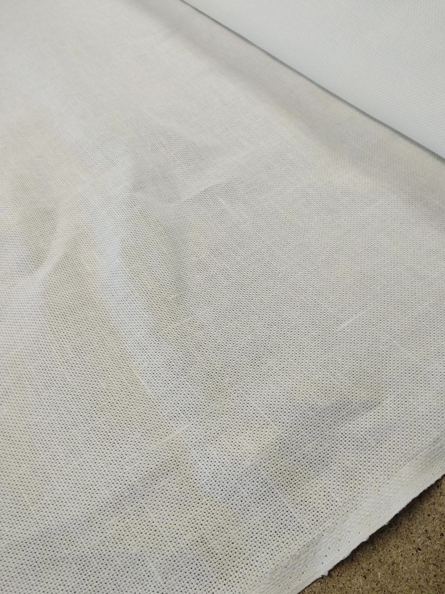 AIDA fabric - Basket weave - white - linen fabric - 243H