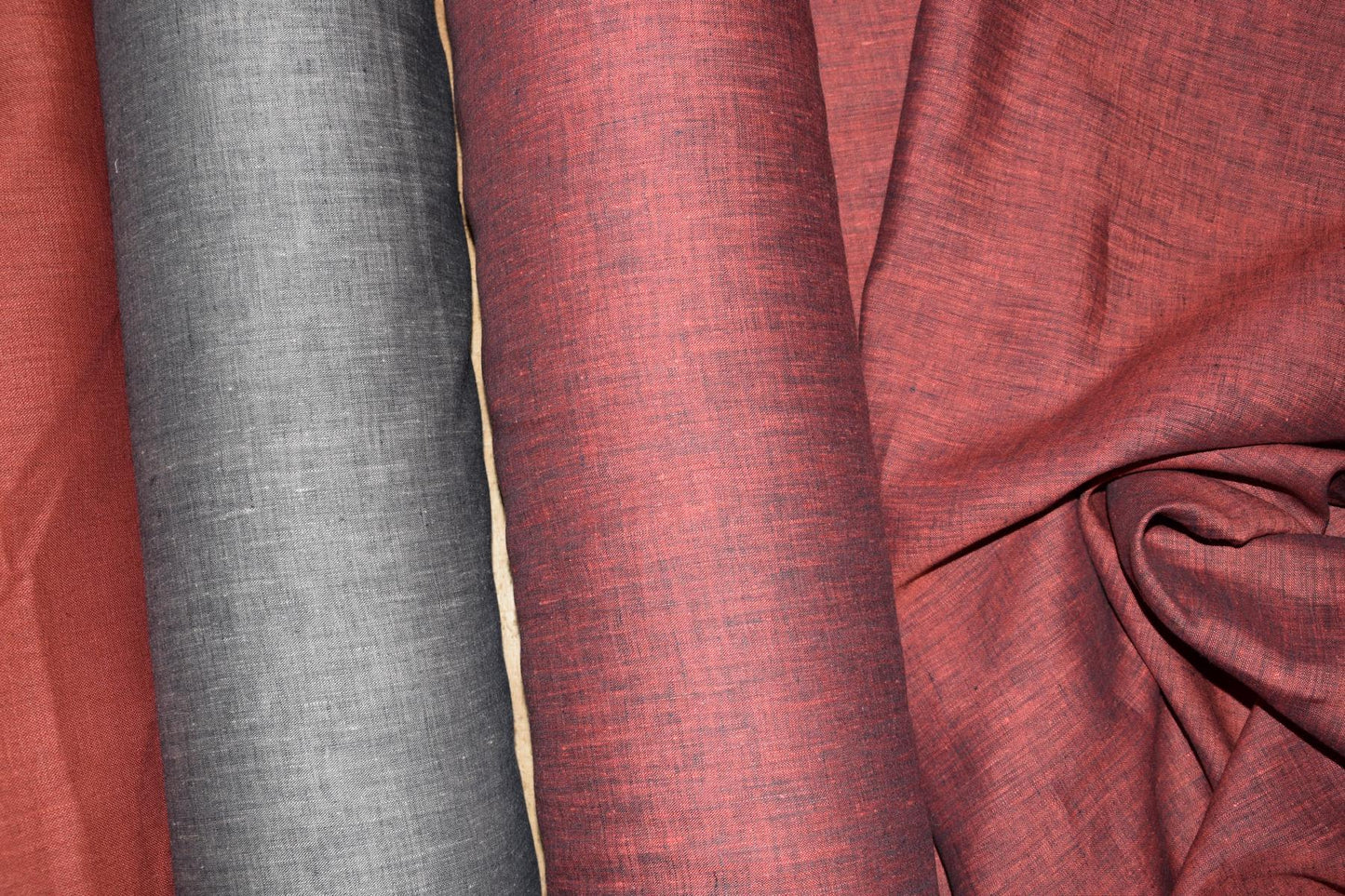 Chambre red - linen fabric - 469A