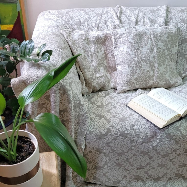 Natural Fantasy - linen blanket/sofa cover