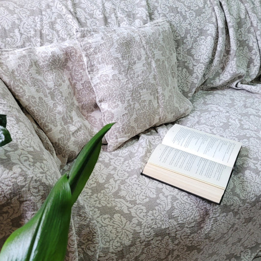 Natural Fantasy - linen blanket/sofa cover