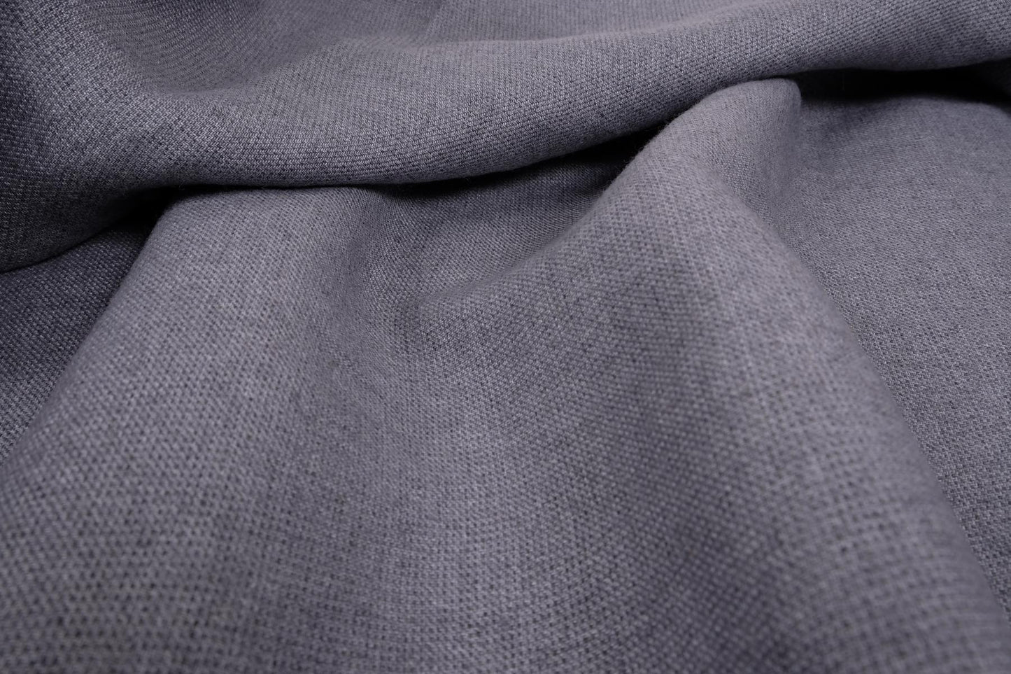 Wool Linen blend fabric - grey - 060V