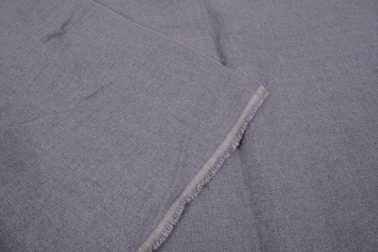 Wool Linen blend fabric - grey - 060V