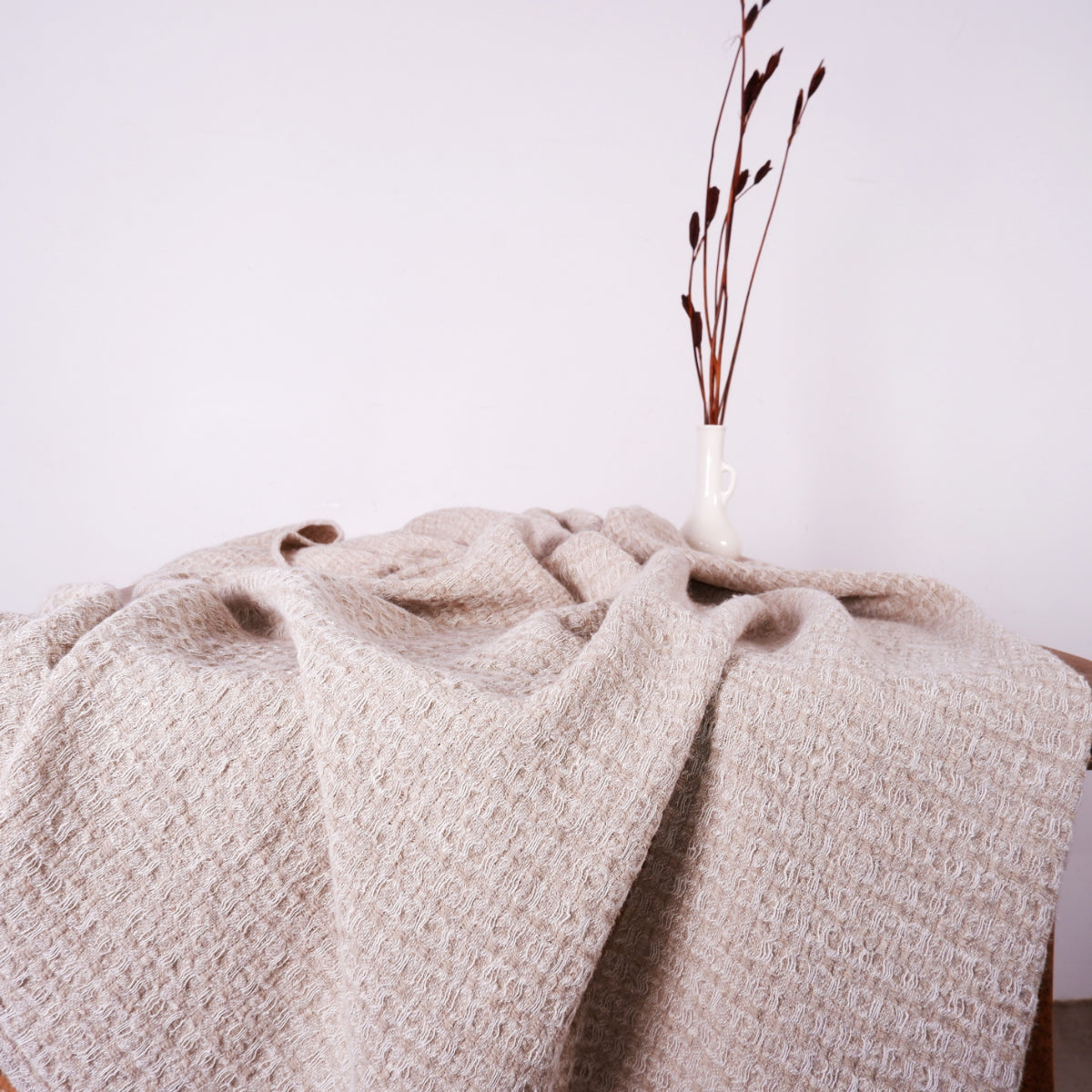 Natur - Waffle Linen Bath Towel