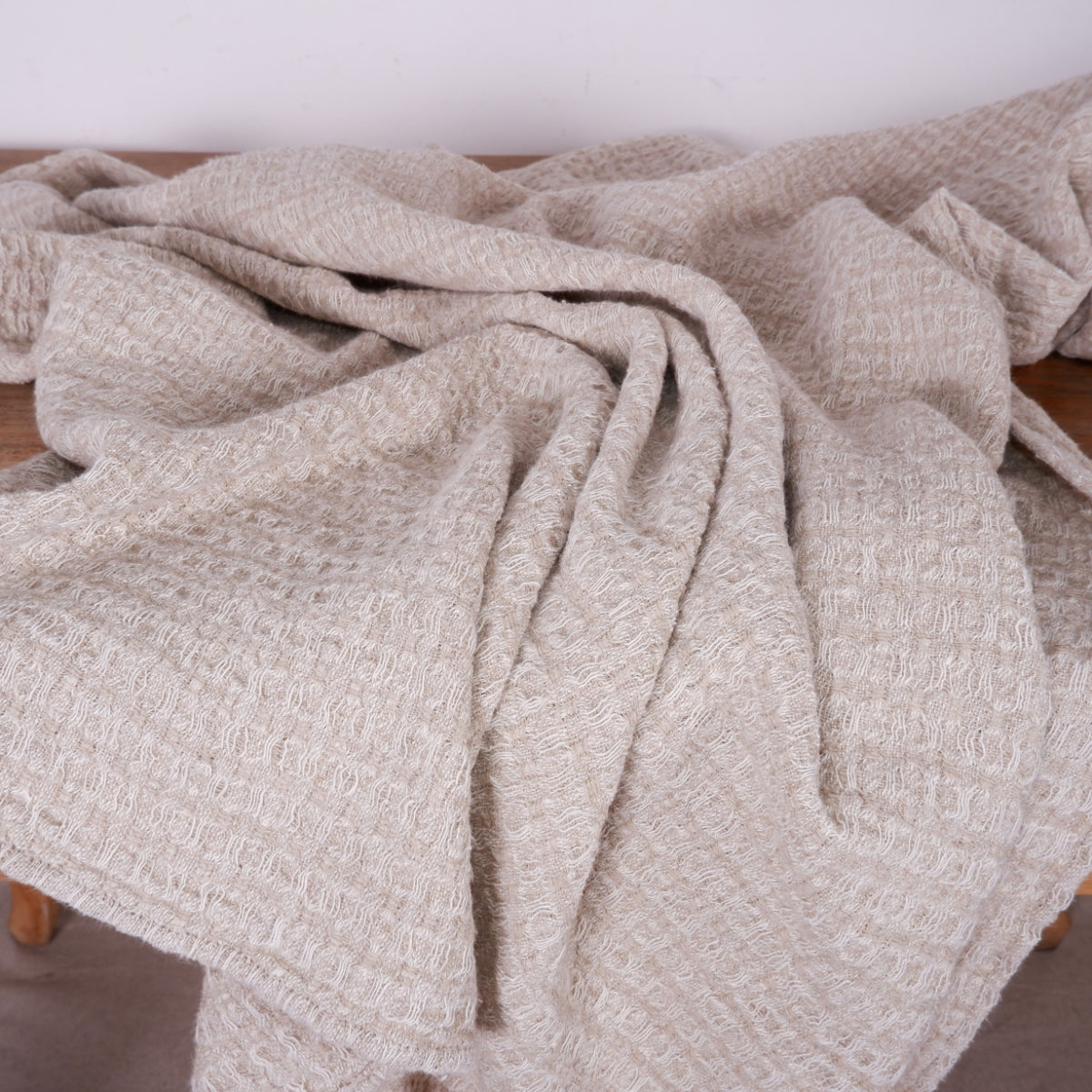 Natur - Waffle Linen Bath Towel