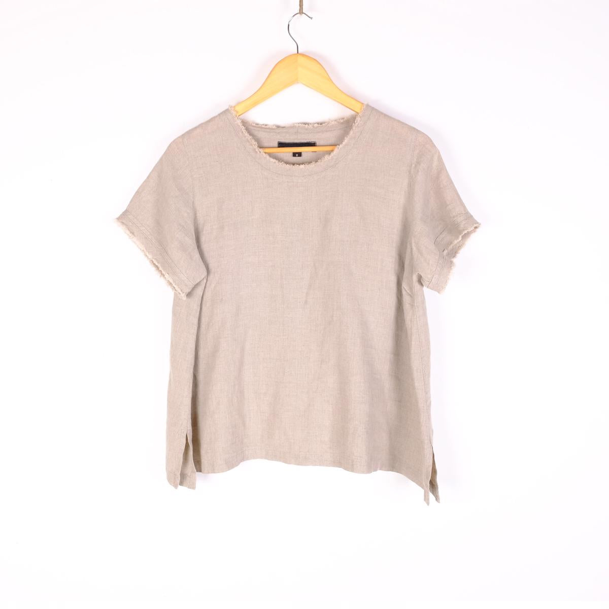 Natural linen t-shirt