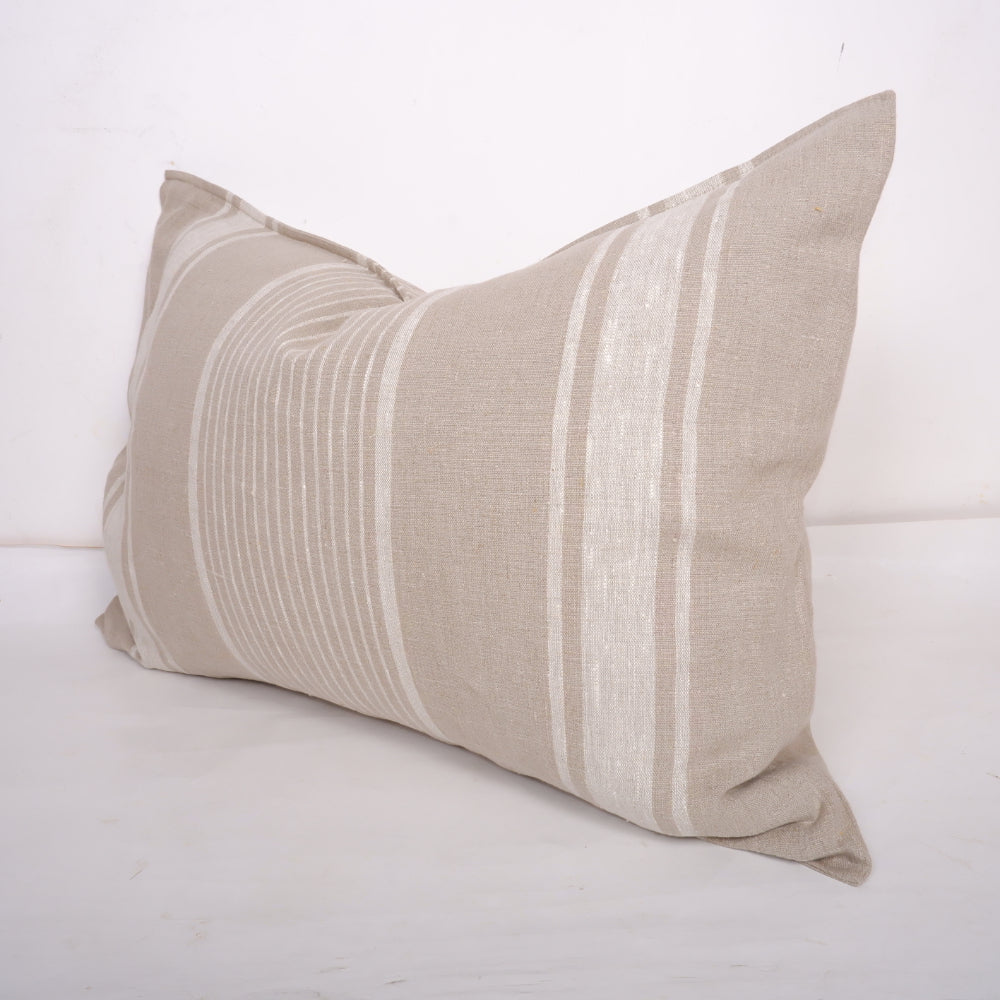 Black Striped - Village - linen pillowcase