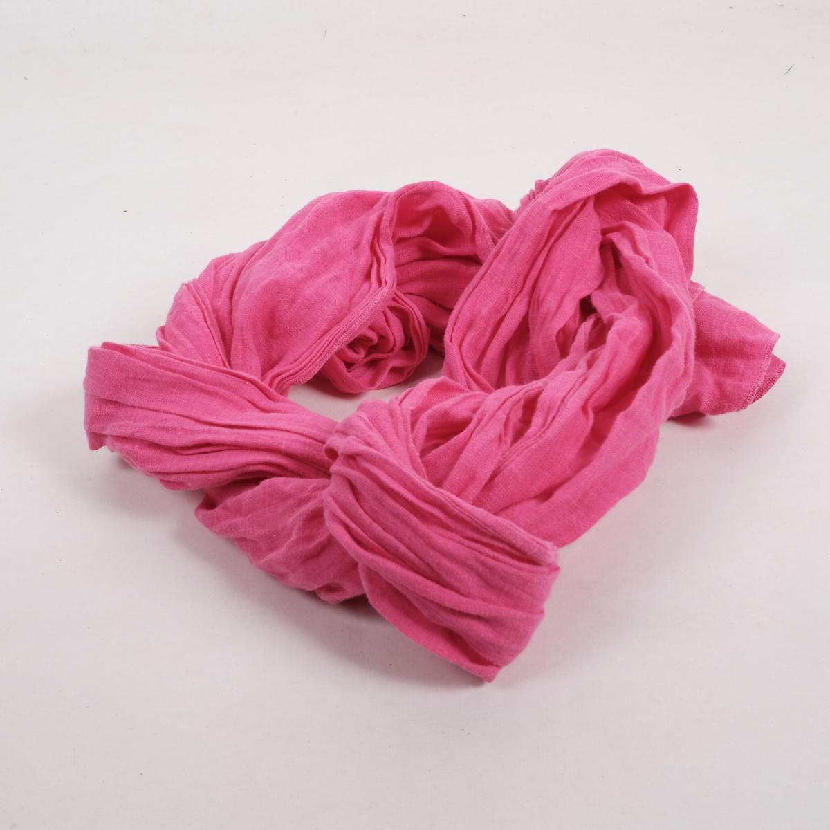 Pink bright - Linen scarf