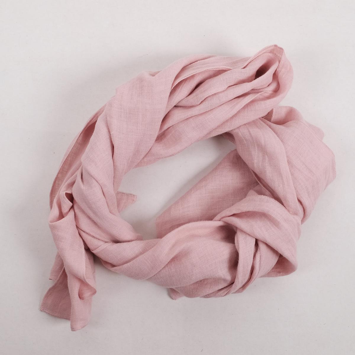Pink pale - Linen scarf