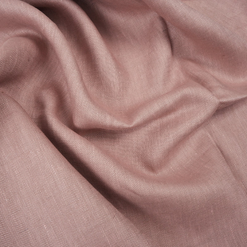 Herringbone - Dusty rose - linen fabric - 585M