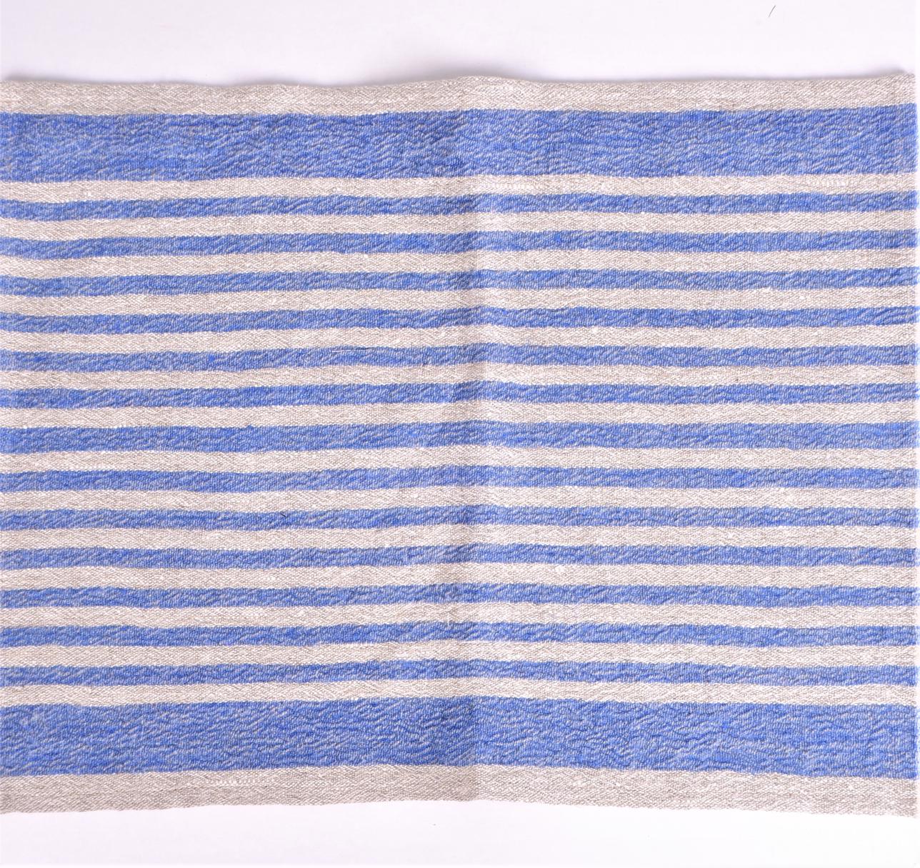 Natur linen napkin - blue stripes - Provence