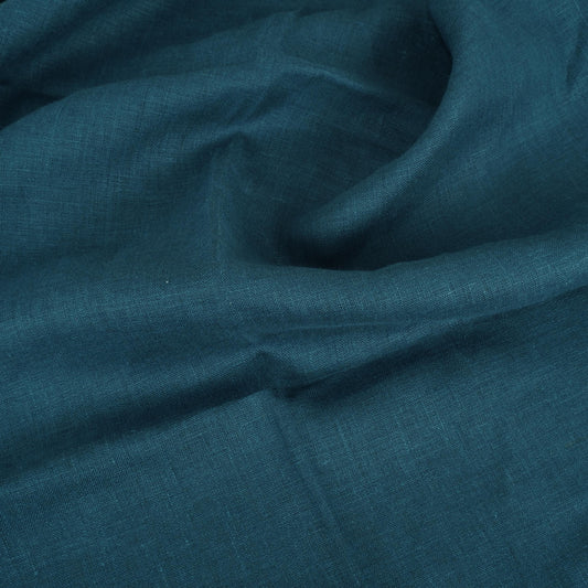 Saphire blue - linen fabric - 180g/² - 595M