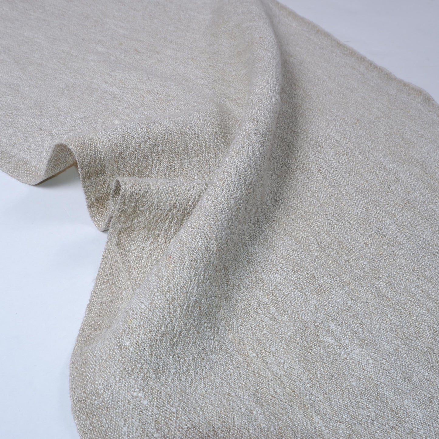 Natur - oatmeal - sack weave - linen fabric - 045A