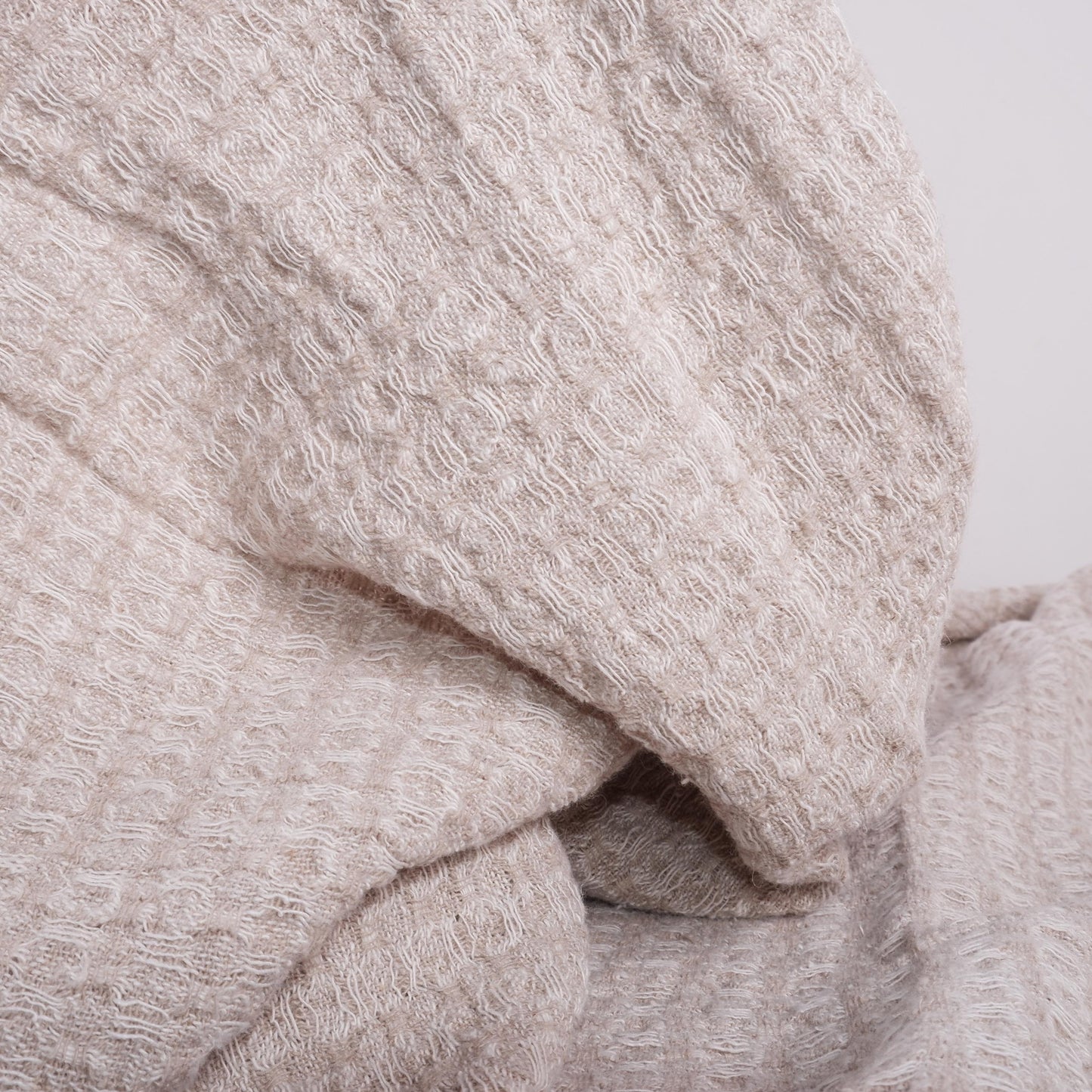 Waffle - natur - extra wide - linen fabric - 832VA