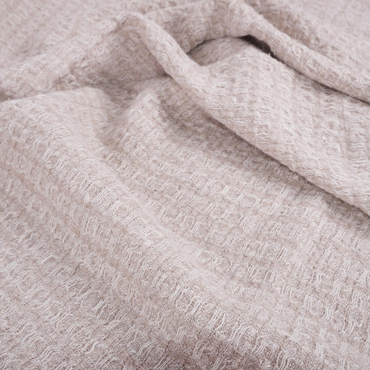 Waffle - natur - extra wide - linen fabric - 832VA