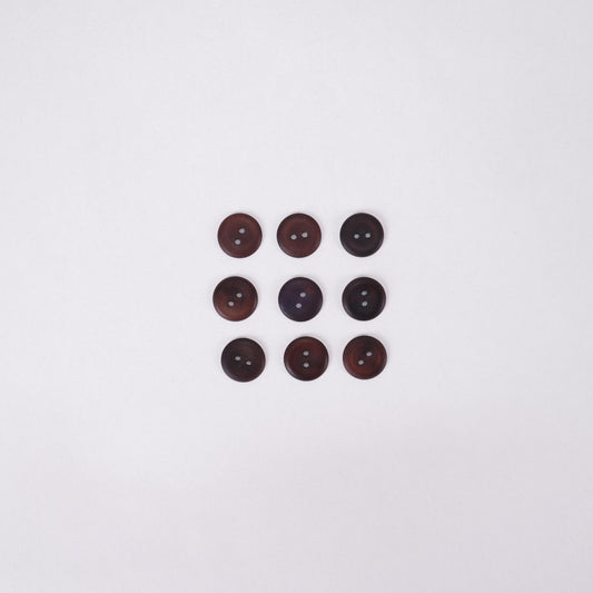 Horn buttons - size 15 mm - 2 holes