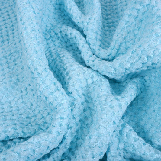 Mint - waffle - linen bath towel