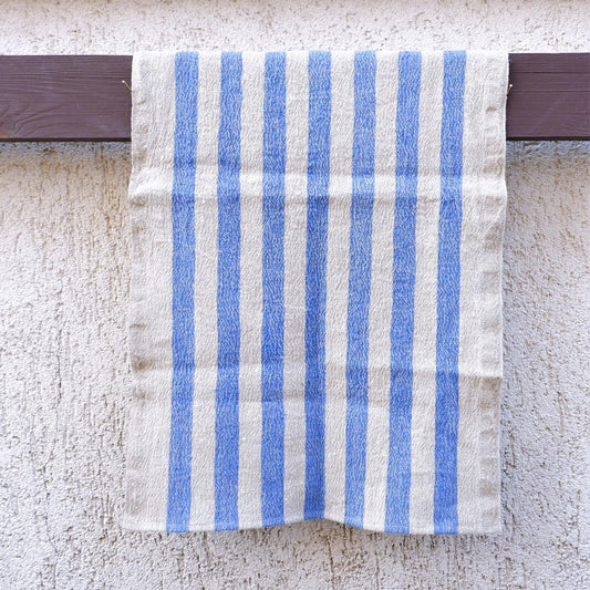 Blue stripes - Kitchen towel - stone washed