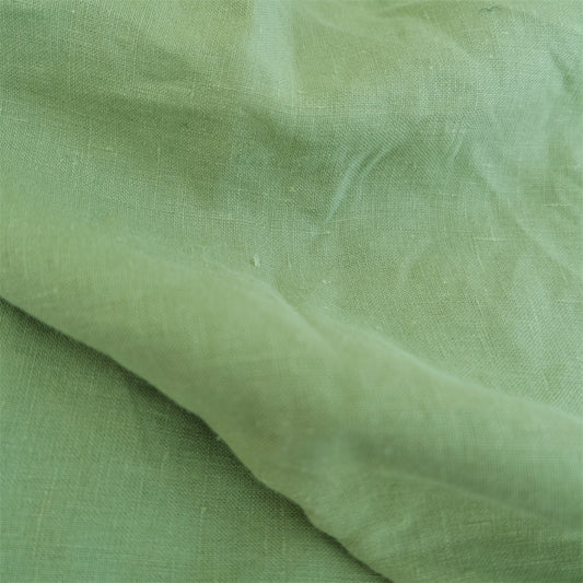 Pistachio green- linen fabric - 180g/² - 5879M