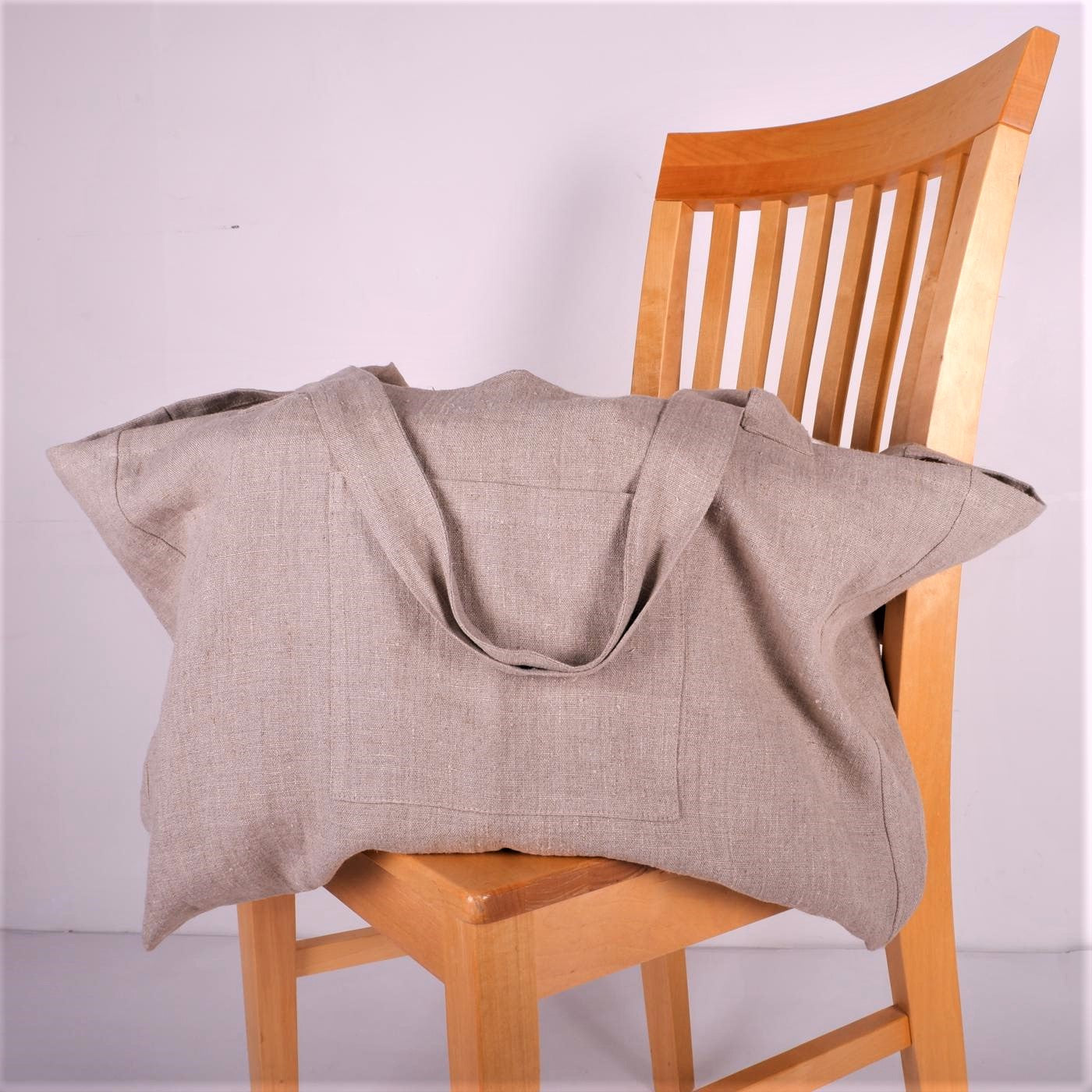 Natural linen bag