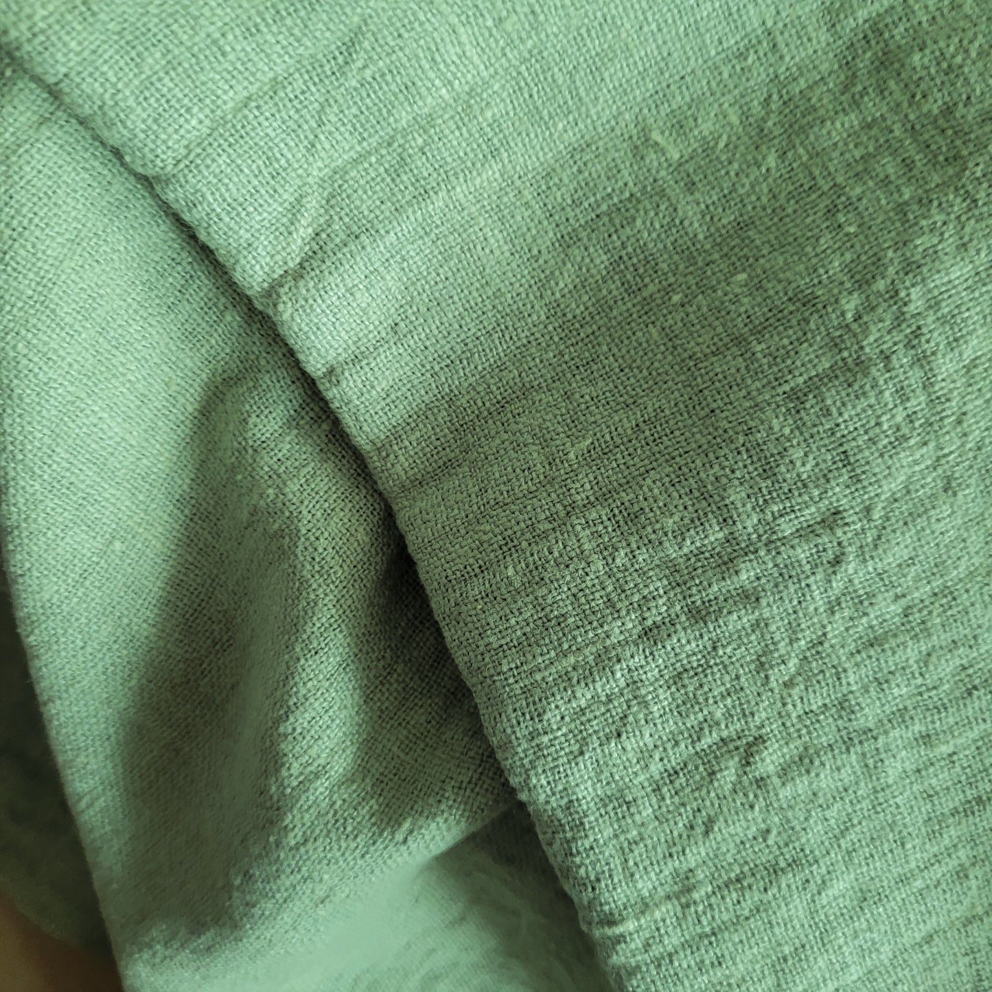 Fluffy linen fabric - Calm green - 6580SH