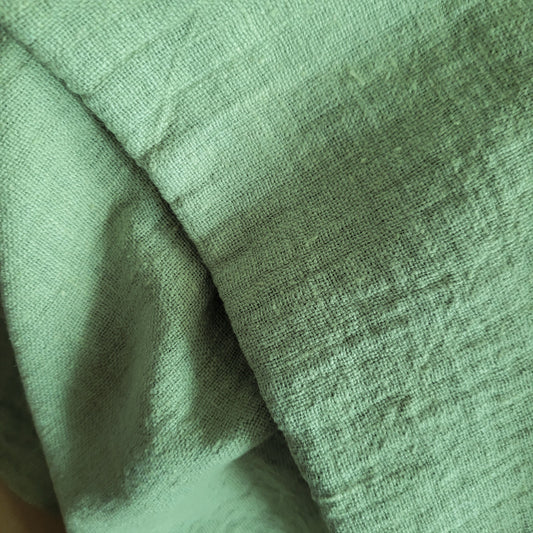 Fluffy linen fabric - Calm green - 6580SH