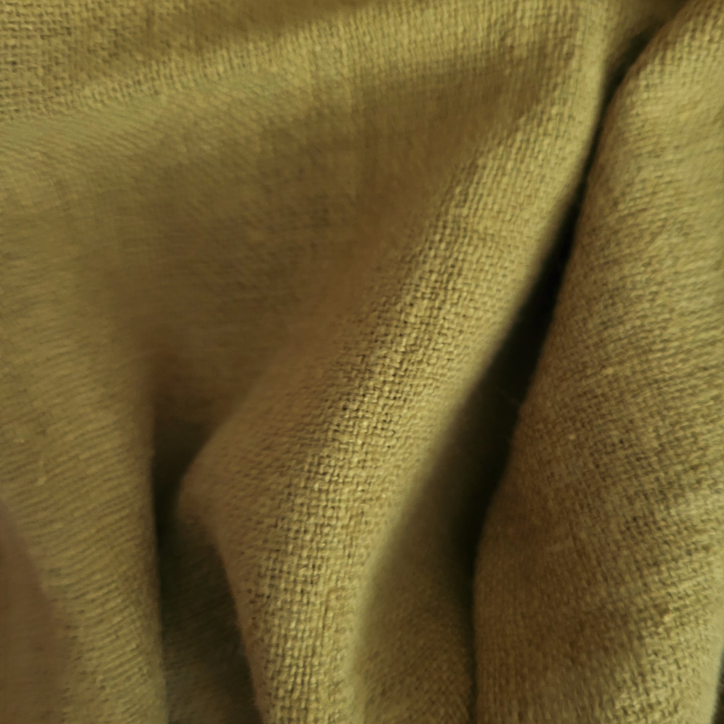 Fluffy linen fabric - Khaki green - 6333SH