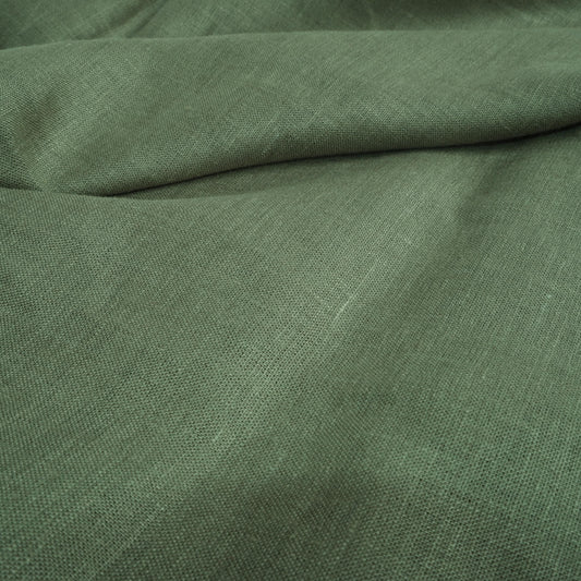 Moss green - linen fabric - 180g/² - 176M