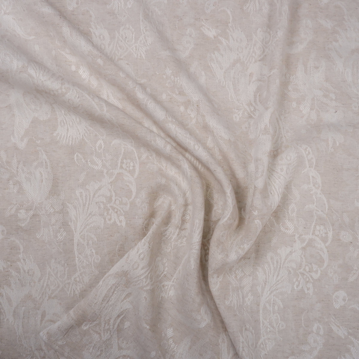 Natur Jacquard linen fabric - 9930