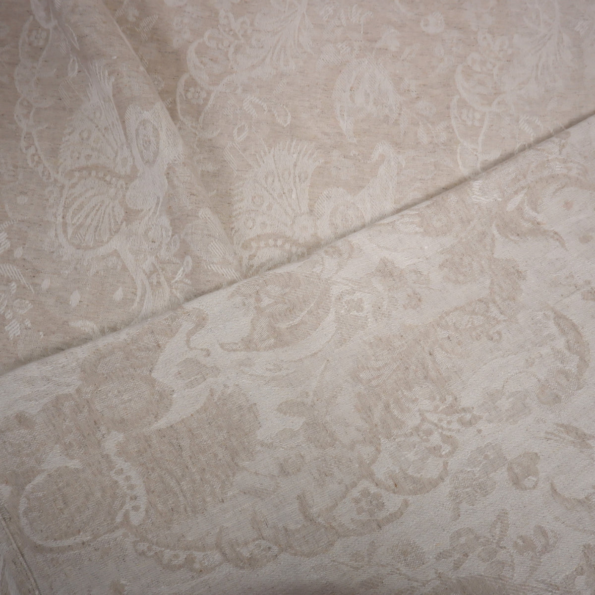 Natur Jacquard linen fabric - 9930