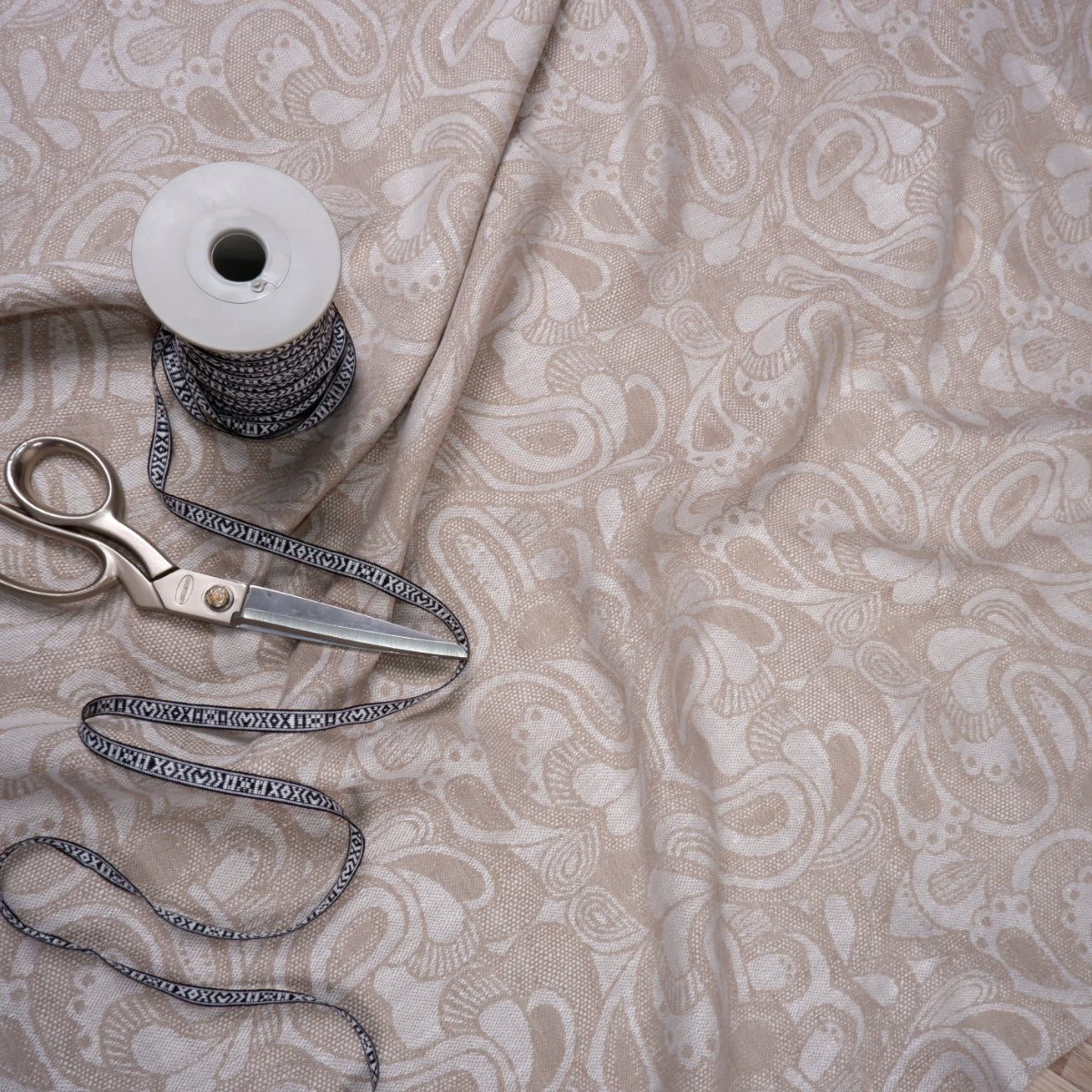 Wide Jacquard linen fabric - 9937R