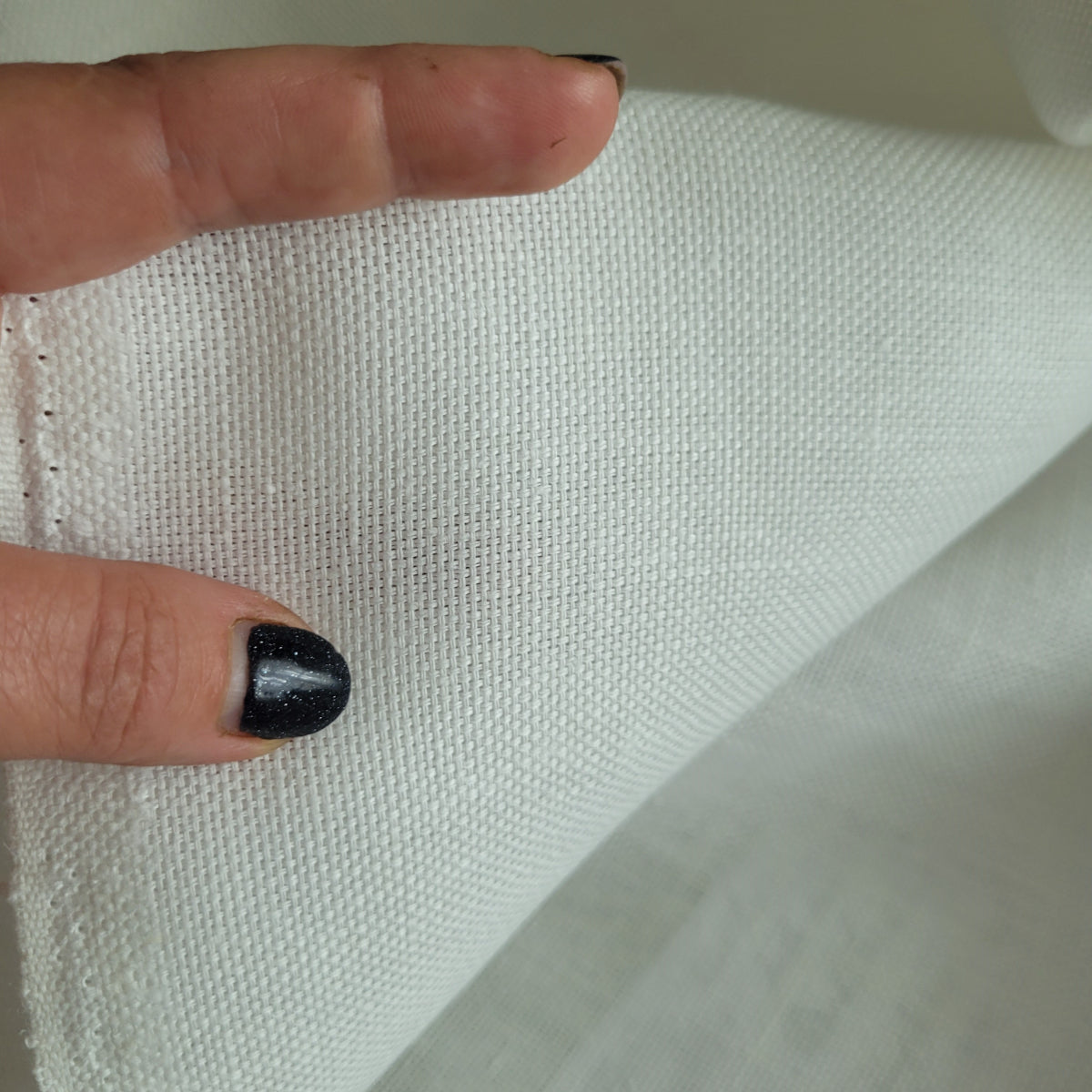WIDE - Extra heavy - offwhite linen fabric - regular - 9936R