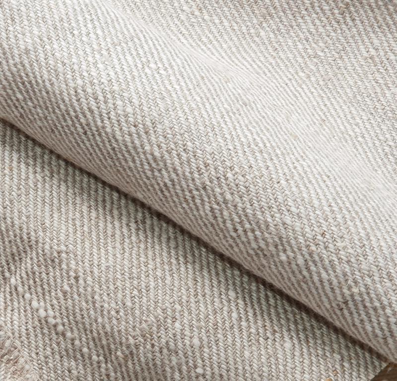 Twill oatmeal natur - prewashed - linen fabric - 563W