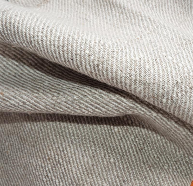 Twill oatmeal natur - prewashed - linen fabric - 563W