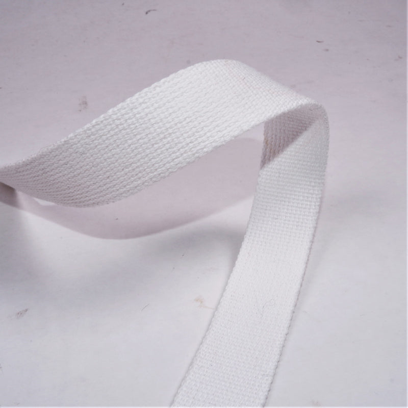 SARA Heavy Duty Woven Webbing Tape - Trim - White - 1952G