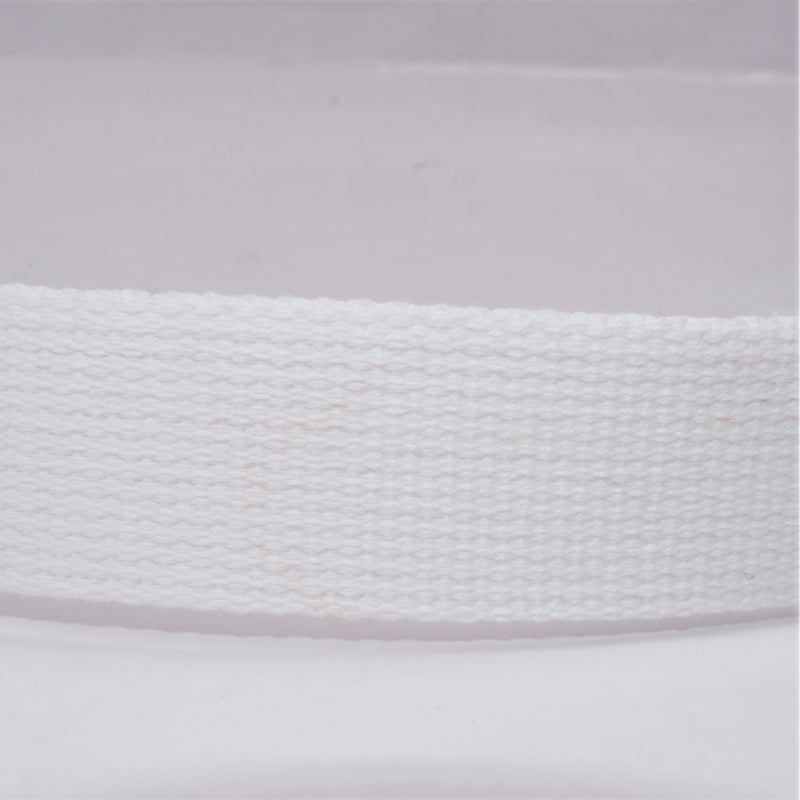 SARA Heavy Duty Woven Webbing Tape - Trim - White - 1952G