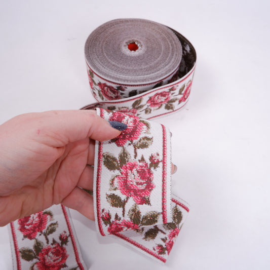 Roses ribbon - 60 mm