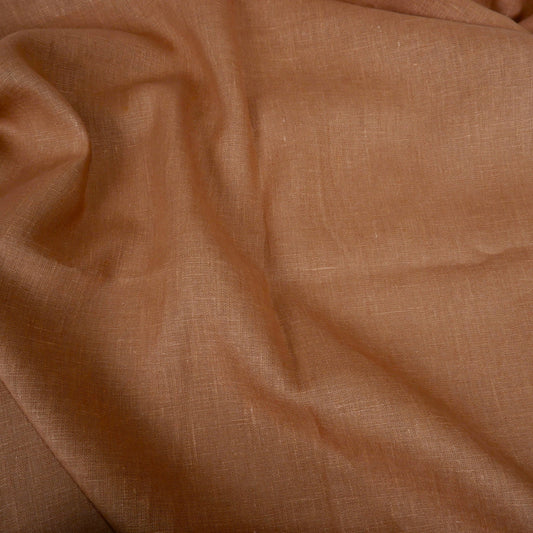 Maple brown - Heavy linen fabric - Regular - T010H