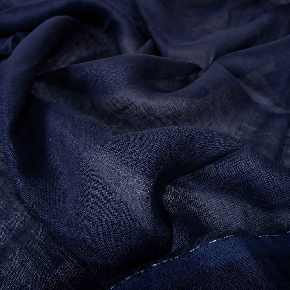 Sheer linen fabric - Denim- 140SH - 389SH