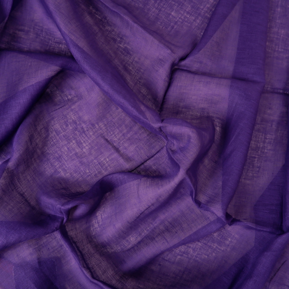 Sheer linen fabric - Dark violet - 337SH