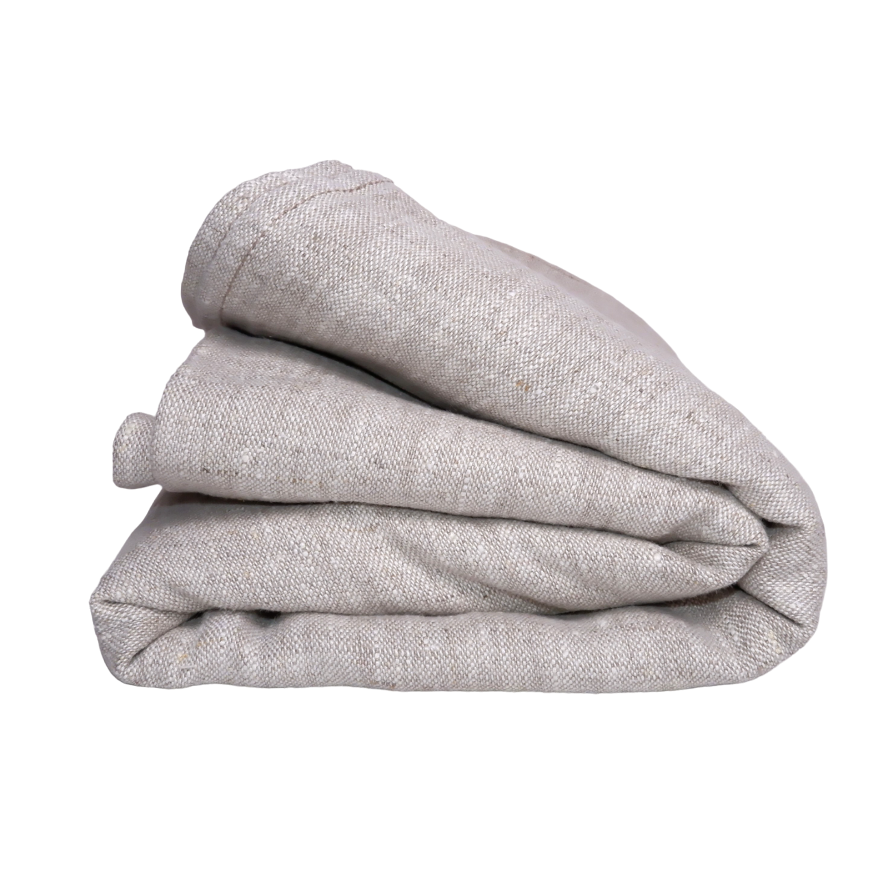 Oatmeal - linen bed sheet