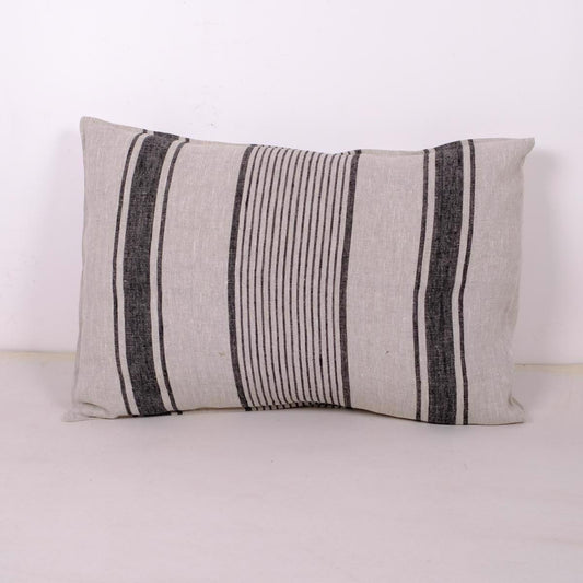 Natural Striped - Village - linen pillowcase